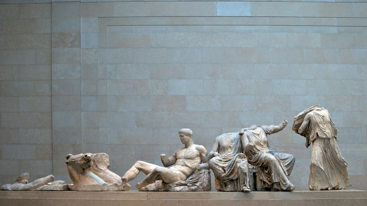  大英博物馆的帕特农神庙雕塑（图片来源：《泰晤士报》）