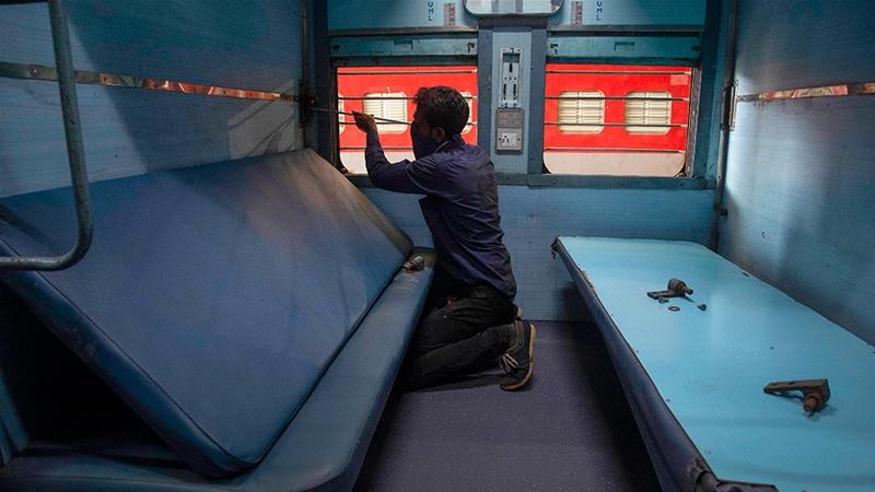 印度改造火车车厢当隔离病房 征用酒店、疗养院