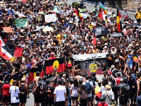 △澳大利亚原住民抗议不公正待遇（资料图）