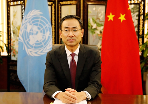 耿爽任中国常驻联合国副代表后 出席安理会视频会
