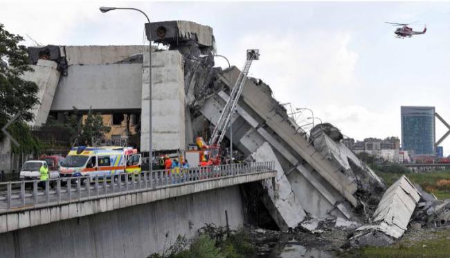 意大利一高架桥坍塌已致22人死亡