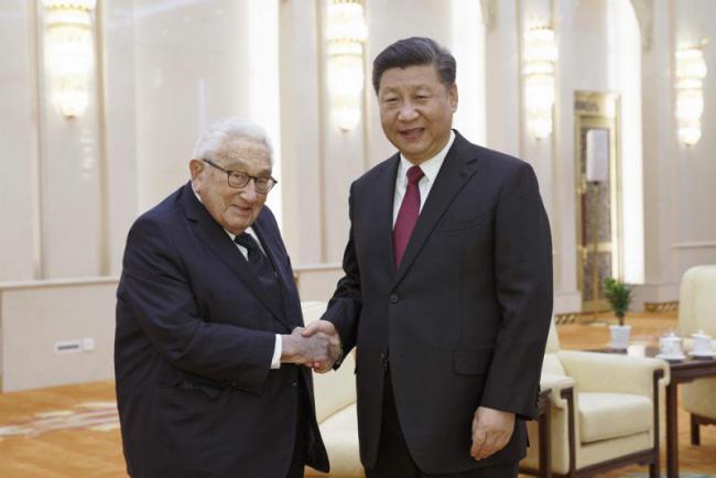 习近平会晤基辛格:吁中美双方准确判断彼此战略意图