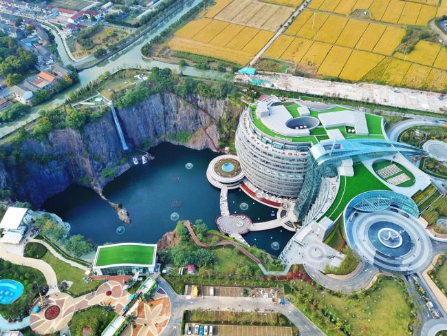 上海深坑酒店入选世界建筑奇迹 内部场景公开 
