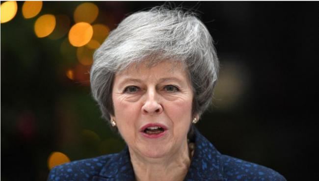 英国首相特蕾莎·梅顺利过关不信任投票