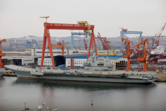 首艘国产航母完成了第5次海试 有望为海军建军70周年献礼
