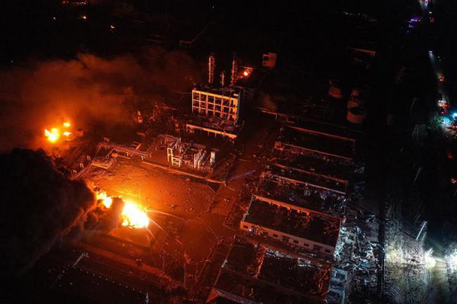 江苏盐城化工厂爆炸已致47人死亡 90人重伤