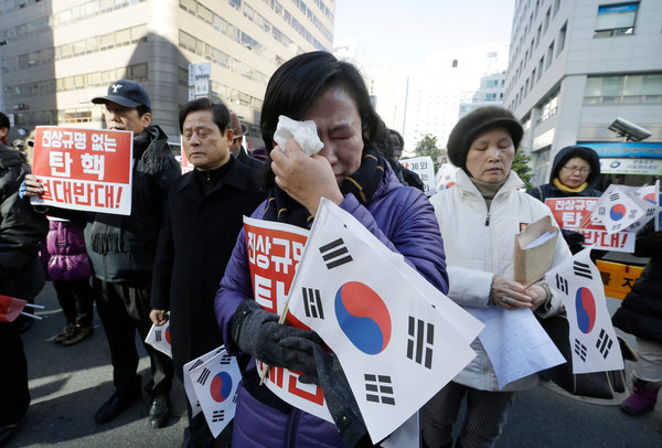 朴槿惠同意明年4月辞职 弹劾投票仍难避免