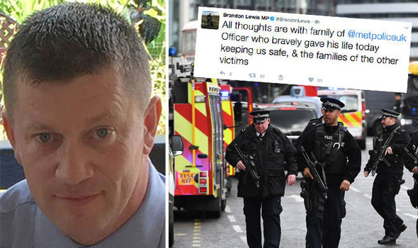 伦敦恐袭警察遇难 英国议员成英雄