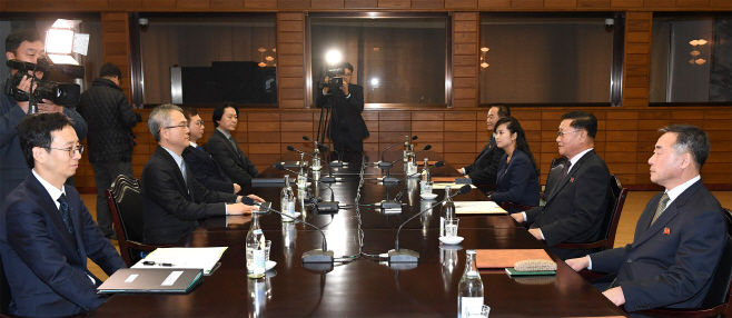 1月15日，朝韩代表相聚板门店，举行工作会谈