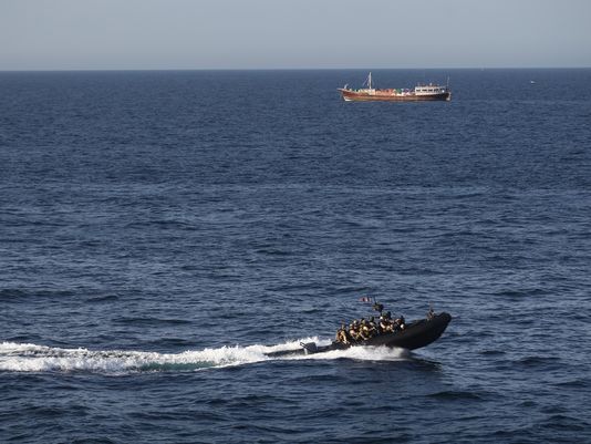 美国国防部的监控显示东非的海盗活动增多