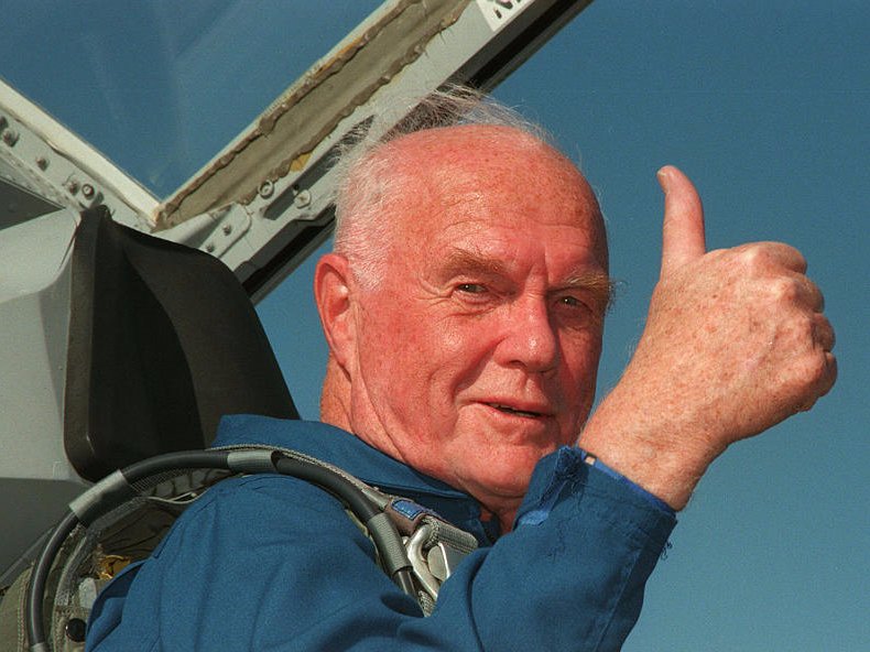 美国宇航员的先驱宇航·格伦（John Glenn）逝世